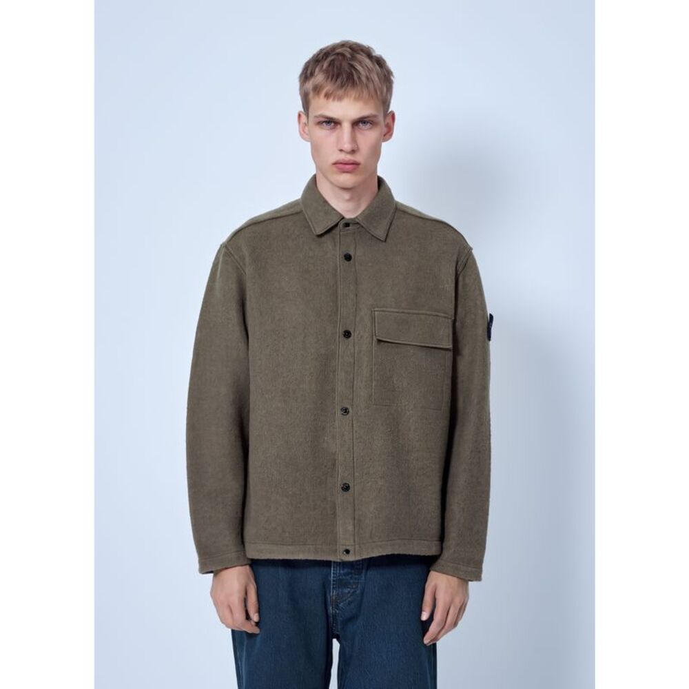 Stone Island Men Wool Shirt Jacket